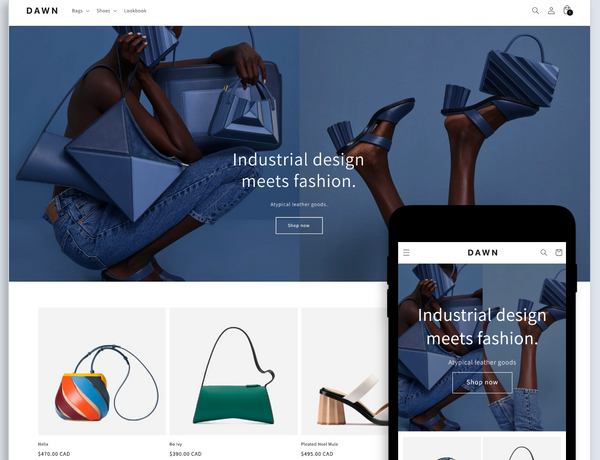 Shopify Free Theme with online store 2.0