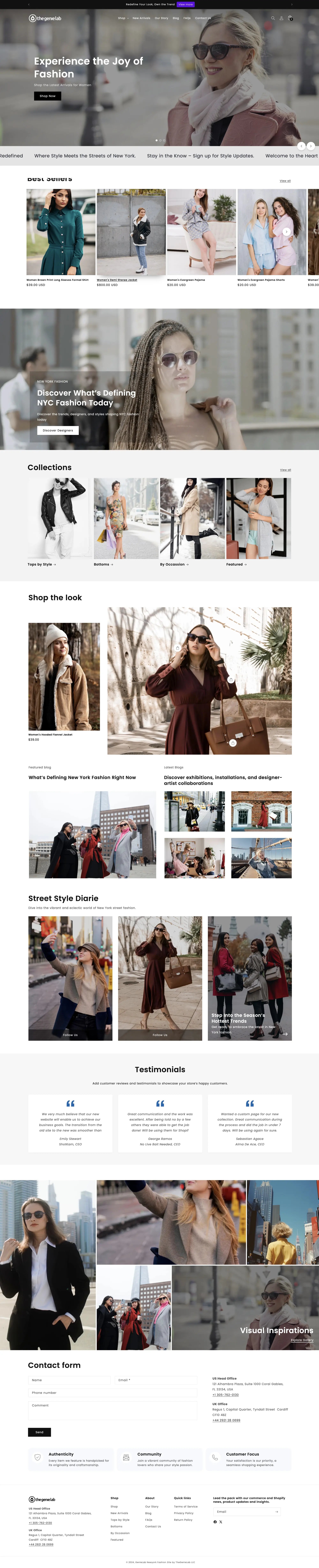 Stores using  New York Fashion Theme