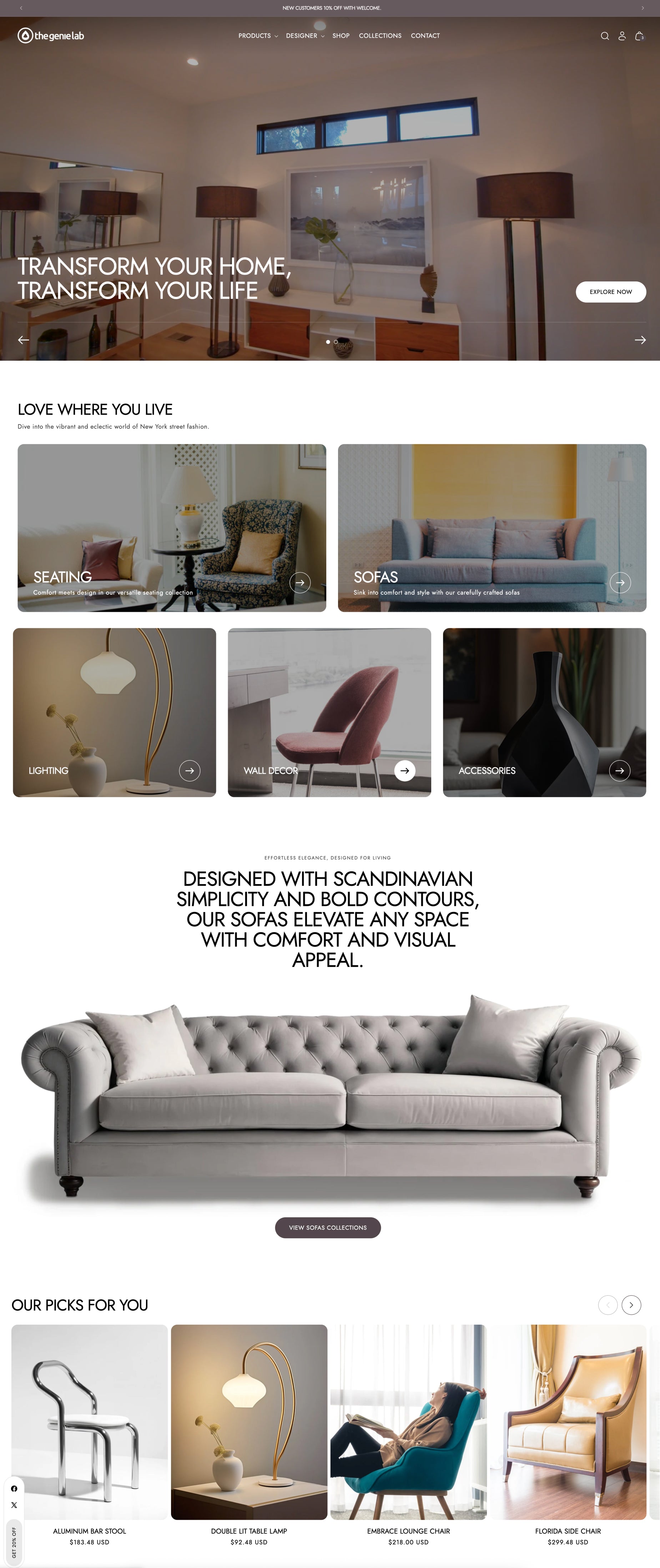 Florida Vida - A Fashionable, Feature-Rich Theme for Luxury Home Decor | Thegenielab